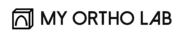 myortholab logo 3d black on transparent